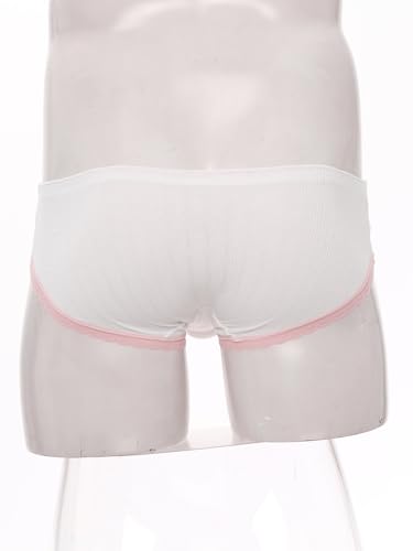 Hularka Mens Sissy Lace Panties Low Rise Bulge Pouch Briefs Underwear Crossdresser Underpants4
