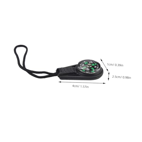 BESPORTBLE 8pcs Survival Mini Compass Hanging Mini Compass Black miniatura 2