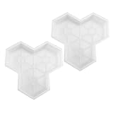 Abaodam 2stücke Pflasterform Für Beton Maple Leaf Design Wegpflasterform Diy Beton Ziegel Form Garten Terrassen Pflastersteine Form Boden Gestaltung