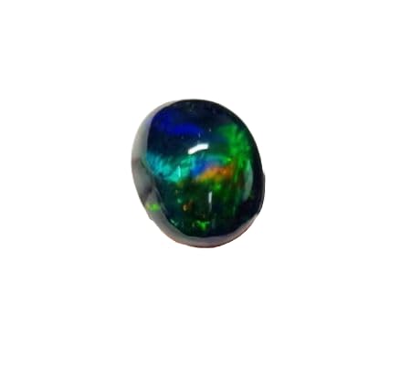 Opale noire de qualité AAA ovale pour création de haute joaillerie unique