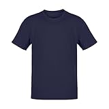 adam & eesa 100% Cotton Kids Value Weight Unisex Short Sleeve T-Shirt Dark Navy