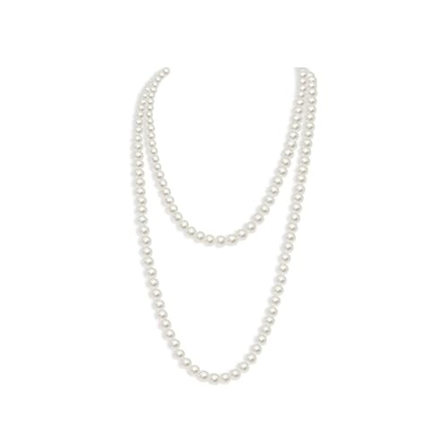 Pearl Necklaces,Bead Necklace Long Choker Fake Pearls Imitat
