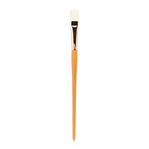 Princeton Refine Artist Brush, Brushes for Oil and Acrylic Paint, Series 5400 Natural Chunking Bristle, Filbert, Size 12
