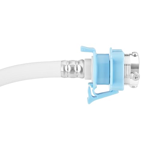 Image of LG 1.25 Meter Flexible Washing Machine Inlet Hose water pipe, with Tap adaptor Connector for Top & Front Load Fully Automatic Washing Machine (Part Code AAA77944201)