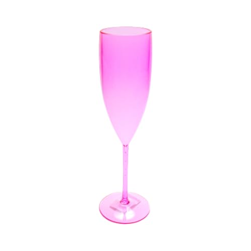 20 Taças Champanhe Acrílico 160 Ml Festa Casamento Formatura cor:Rosa Bebe