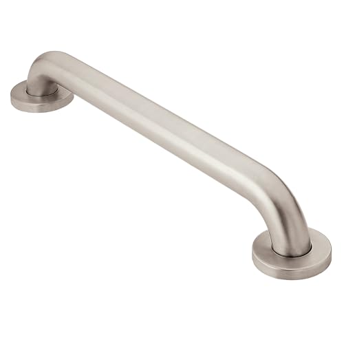 Moen Polished Stainless Bathroom Safety 24-Inch Shower Grab Bar with Concealed Screws for...