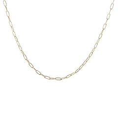 Thin paperclip chain-Gold