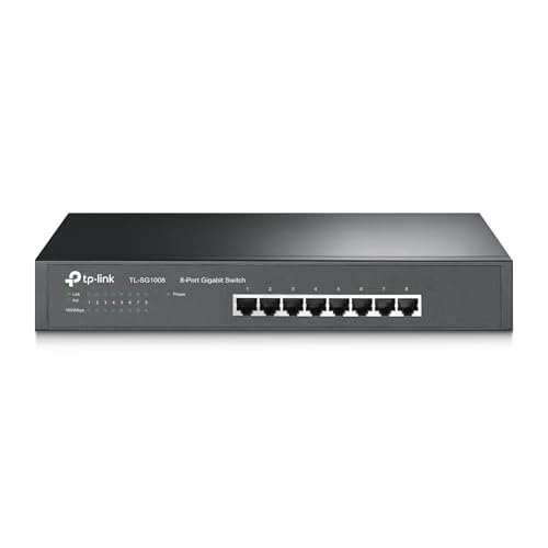 [Vecchio Modello] TP-Link TL-SG1008 Switch Gigabit, 8 Porte, Montaggio a rack, 8-Port Gigabit