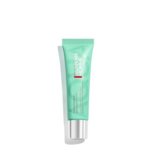 BIOTHERM Homme, Aquapower Advanced Gel, Gel Facial Ultra Hidratante y Fortificante para Hombre, Cuidado Facial para Piel Normal y Mixta, Textura No Pegajosa, 30 ml