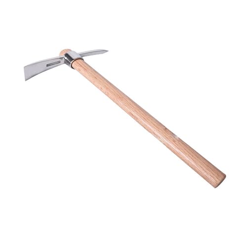 Azadón portátil de acero inoxidable para jardín miniatura 1