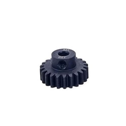 Engrenage de moteur à pignon M1 22T en acier noir 5mm pour voiture RC