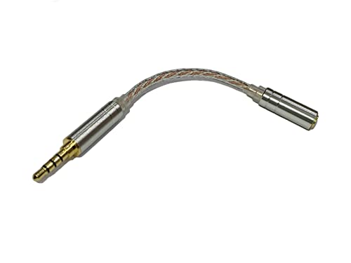 Cable adaptador 2.5mm a 3.5mm estéreo para auriculares amplificador reproductor audio y pda
