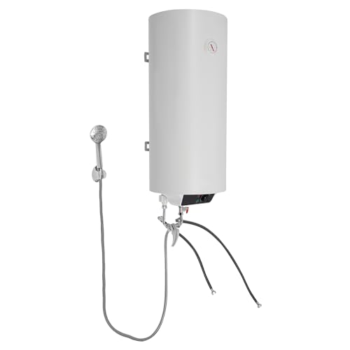 Calentador de agua eléctrico de 35 L, montado en la pared, temperatura máxima del agua 75 ℃, IPX4, para cocinas, baños, baños, color blanco