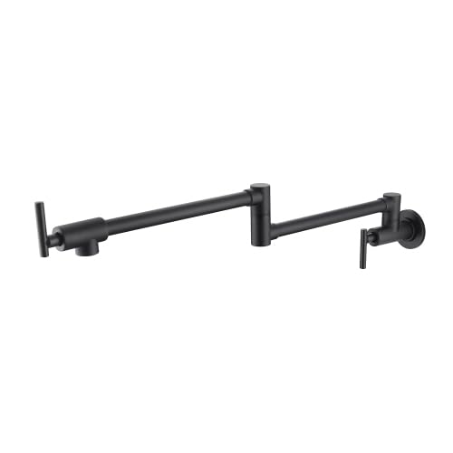 Grifo de llenado de ollas de pared con doble articulación flexible