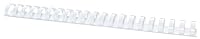 OFFICE PRODUCTS Plastikbinderücken 50 Stück DIN A4 32mm (300 Seiten) Binderücken Bindungskämme Plastikbindung | Kunststoff | Farbe: Weiß