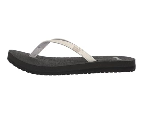 Image of Sanuk Yoga Serenity Flip Flops for Women - Yoga Mat Footbed Sandals | Yoga sandals for women, womens beach sandals, yoga mat footbed, lightweight summer flip flops