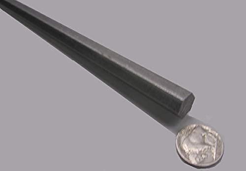 1018 Carbon Steel Hex Rod .500" Diameter x 6 Foot Length 1 Piece