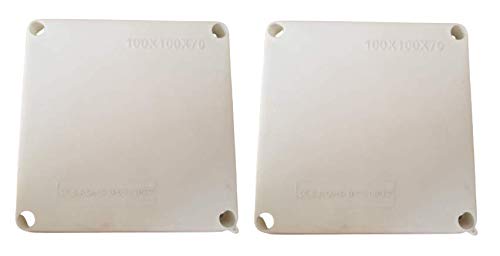 KAMCON? Waterproof PVC Square Junction Box for CCTV Cameras IP65/IP67 Size 100 X 100 X 70 (2, 100 X 100 X 70)