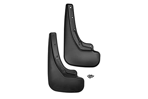 Image of FROSCH Car Rubber Mudflaps Rear Lada Vesta, 2015-> SED., 2 pcs with Fastener & Mounting Screws