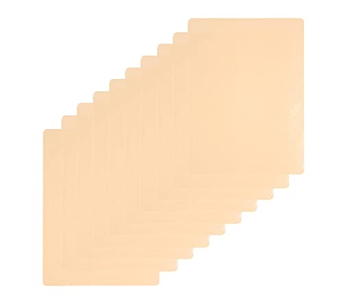 Tattoo Practice Skins Pack, Pampel 10pcs Sheets Double Sides 8x6" Tattooing and Microblading Eyebrow Practice Skins for Tattoo Kit Beginners Tattoo Supplies