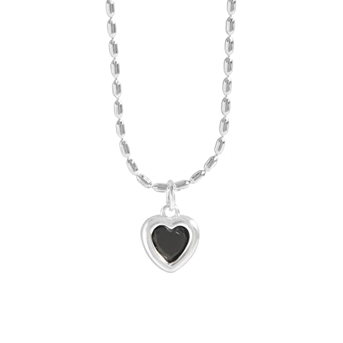 Collier Argent 925 avec pendentif en zircon étincelant pour femme