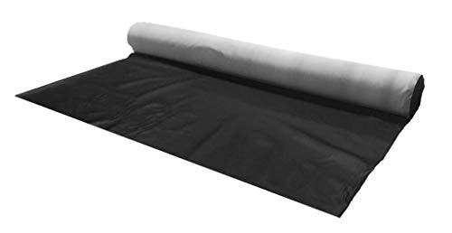A-Express Premium Gekörnt Wasserdicht Kunstleder Gekörnt Lederimitat Texturiert Lederstoff Meterware - 50cm x 140cm (Schwarz)