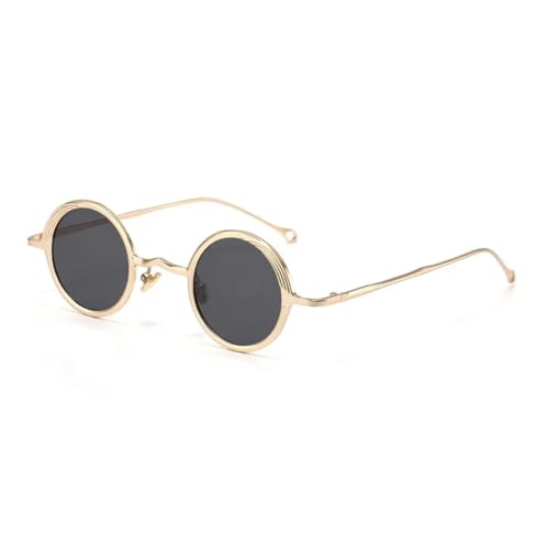 Lunettes de soleil rondes métal UV400 pour protéger vos yeux avec un style punk transparent