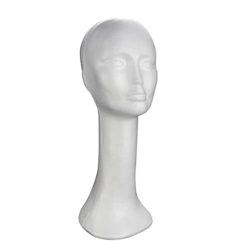 FOMIYES sostenedor del sombrero Exhibidor de pelucas Expositor de sombreros soporte de peluca alto cabeza de maniquí de espuma realista female cabeza de peluca expositor de tocados
