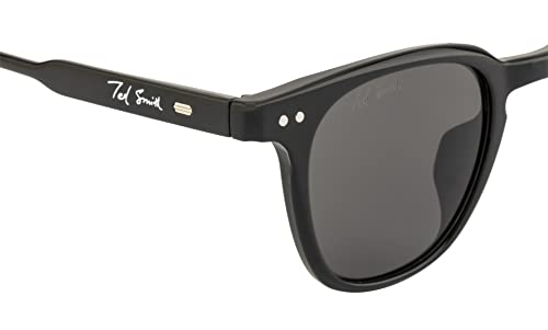 Image of Ted Smith Men's Women's UV Protection Acetate Square Sunglasses