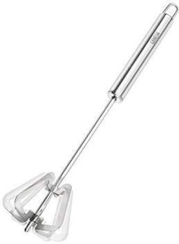 SEASPIRIT Stainless Steel Hand Mixi Handy churner/Hand Valona/Hand S.S Churner/Lassi Maker/Butter Milk Maker/Milkshake Maker/Tadkaa Daal Maker/Cocktail Maker/Sherawat Maker/Cold Coffee at Home (1pcs)