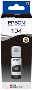 Epson EcoTank 104 Black Genuine Ink Bottle,Single