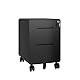 BISLEY Rollcontainer EasyRoll: mit 1 Schublade und 1 Hängeregistaturschublade/Bürocontainer schwarz/Rollwagen Maße: H:500 x B:400 x T:500 mm; Gebrauch für Schreibtisch, Akten, Dokumente, Schreibwaren