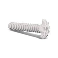 DL-pro Gerätefuß weiß vorne 105mm für Bosch Siemens Logixx Avantixx Serie 4 iQ500 iQ100 iQ300 iQ700 StudioLine HydroStar 631221 00631221 Fuß für Geschirrspüler Spülmaschine Geschirrspülmaschine