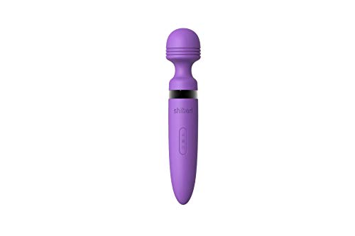 Shibari Mega Deluxe, 28 Different Speeds & Pulses, Wireless, Waterproof, Large Sized Power Wand Massager (Purple)