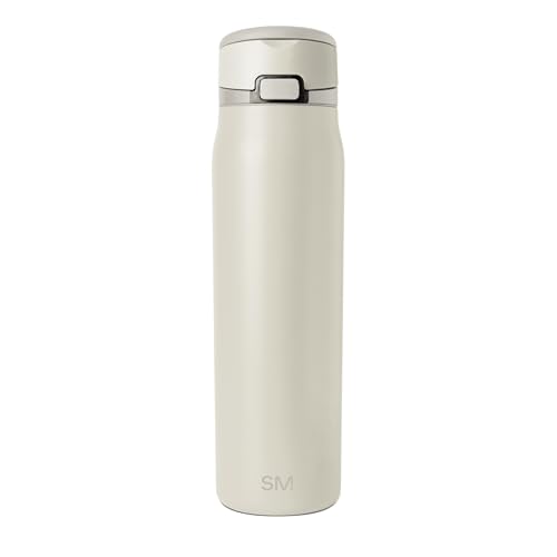 Simple Modern Mesa Loop Water Bottle with Straw | 30oz Cup Holder Friendly Insulated Stainless Steel Bottles for Travel, Sports and School | Cashew