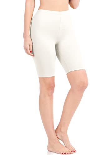 Clothingave. Women's High Rise Basic Biker Shorts For Running Exercise Home Gym Active Athletic Leggings Large #TOP4