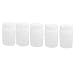 New Lon0167 250ml HDPE Featured Plastic Cylindrical Shaped reliable efficacy Liquid Power Sample Storage Bottle White 5pcs(id:db0 09 50 e5a)