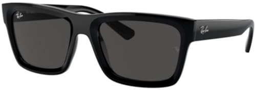 Ray-Ban RB4396 Sunglasses Bundle: RB 4396 WARREN 667787 Black/Dark Grey Polyamide Standard and Eyewear Cleaning Kit