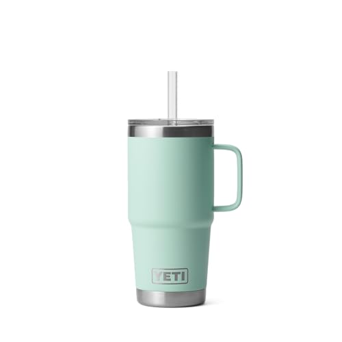 YETI Rambler Trinkbecher Mit Trinkhalmdeckel, Seafoam, 25 oz (739 ml) – Ansicht 2