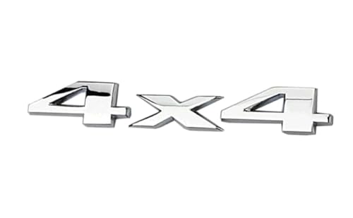 Emblema adesivo cromato 4x4 per Jeep Grand Cherokee Wrangler Compass