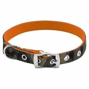 Collier de chien camo et orange réversible Westminster Pet Products taille réglable