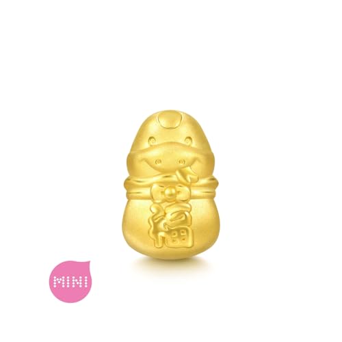 CHOW SANG SANG 999 24K Solid Gold Zodiac Snake in Lucky Bag Charm Bracelet for Women 17cm 95342C2