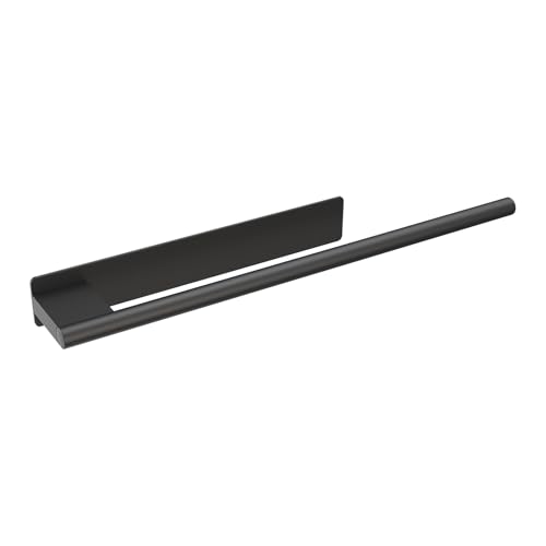 Ibergrif M34453B Toalleros Adhesivo 39CM Toallero para Baño Toalleros Barra Sin Taladro, Acero Inoxidable, Negro