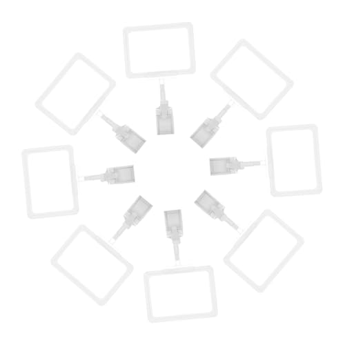 MINAOLULUS 15 セットスーパーマーケット タグホルダー ダブルヘッド ディスプレ