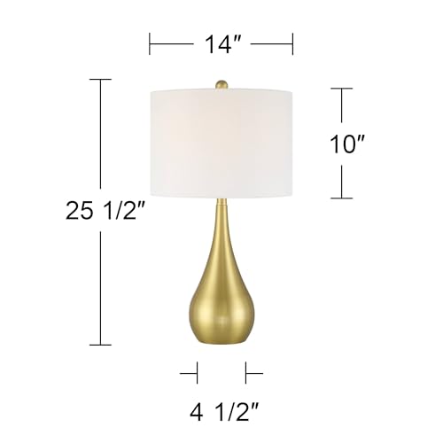Set de 2 Lámparas de Mesa Yolanda Modernas Doradas 25.5" miniatura 4