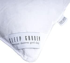 Miniatura 3 de Melissa Linen Almohada de plumón blanca de lujo para cama tamaño Queen con soporte de cuello firme medio funda de satén 100 algodón