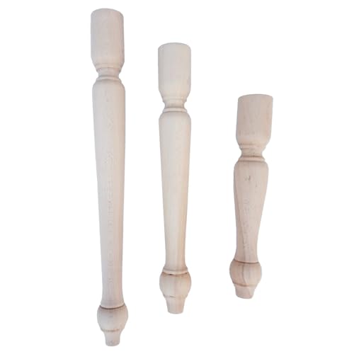 Generico Gamba Tavolino Tavolo in Legno Faggio Grezza ø 50