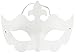 Juvale Blank Mardi Gras Paper Masks for Decorating, Masquerade Party (6 Designs, 12 Pack)