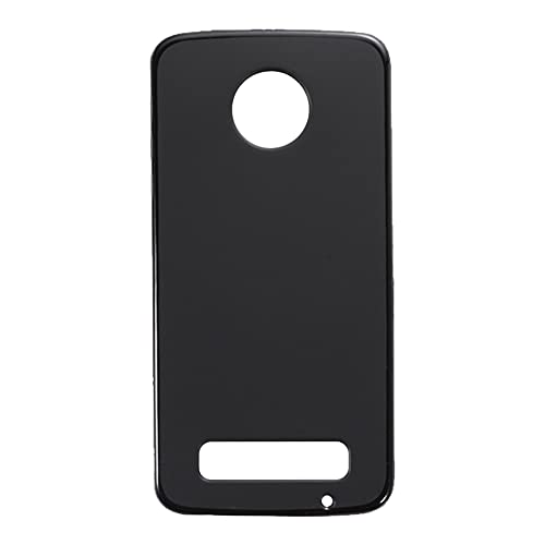 Shantime Soft Case Compatible with Motorola Moto Z Play, Slim Shockproof Bumper Protective Back Cover, Anti-Scratch Flexible Shell, Grip-Friendly(Black)