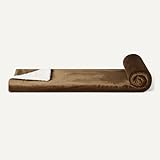 Amazon Basics Mikrofaser Wendedecke Kuscheldecke aus Sherpa, 127 x 152 cm, Braun